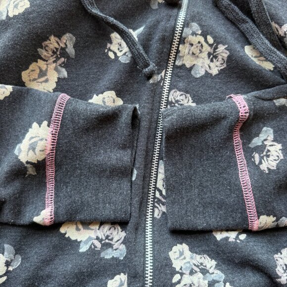Hard Candy Hooded Zip-Up Sweatshirts Floral & Tie-Dye Prints Women XL(15-17) 2Pk - Picture 8 of 12